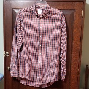 Brooks Brothers Men's Long Sleeve Button Down Cotton Shirt